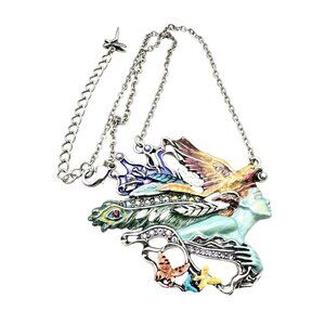 Kirks Folly Womens Necklace Silver Tone Josephine Wall Spirit of Flight